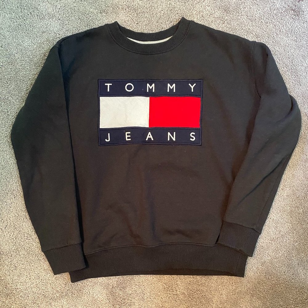 Tommy Hilfiger Flag Patch Crewneck Sweatshirt SzM